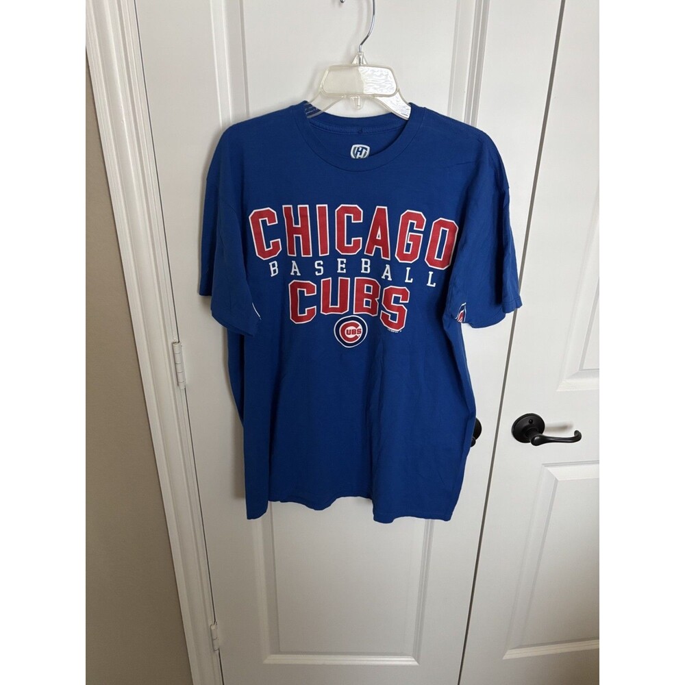 Hands High Men's Chicago Cubs Blue Graphic T-Shirt Extra Large.